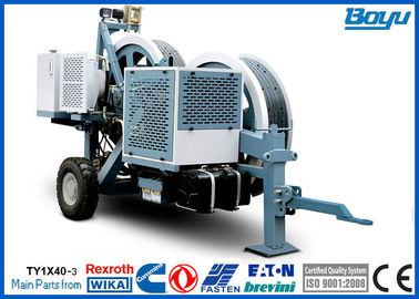 Single Conductor Hydraulic Cable Stringing Equipment Pulling Machine 40kN 4T , Cummins Engine