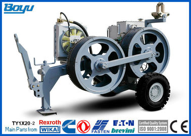 High Power Cable Stringing Equipment / Underground Cable Pulling Winch for Overhead Line