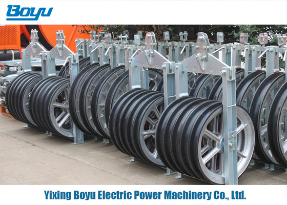 660x100mm Wheel Size Bundled Conductor Pulley 5 Sheave Blocks