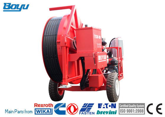 Power Line Stringing 18kw Hydraulic Cable Tensioner Pull at Max Speed 15kN